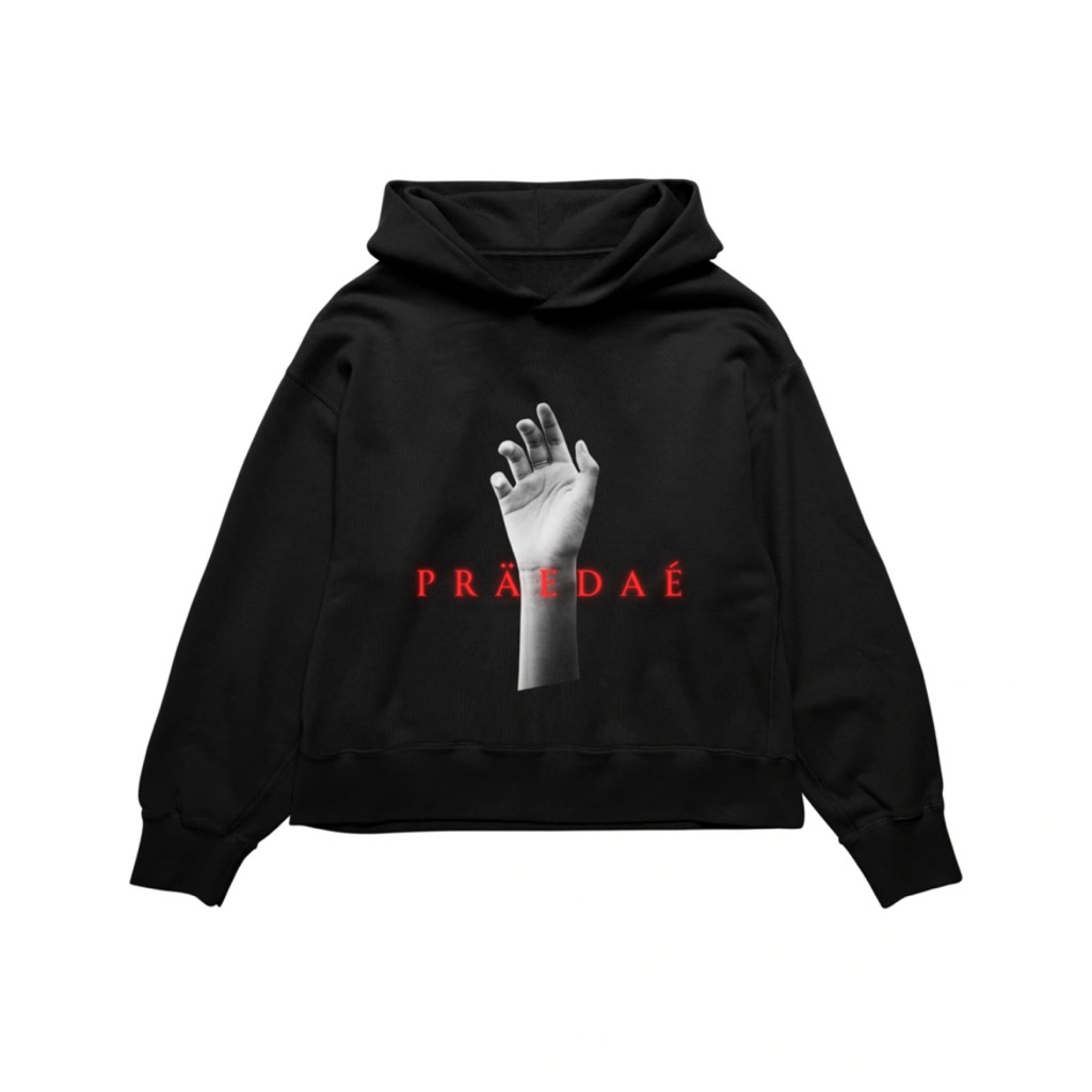 Hoodie Praedae V2 Certified Hopeless Romantic Black (M)