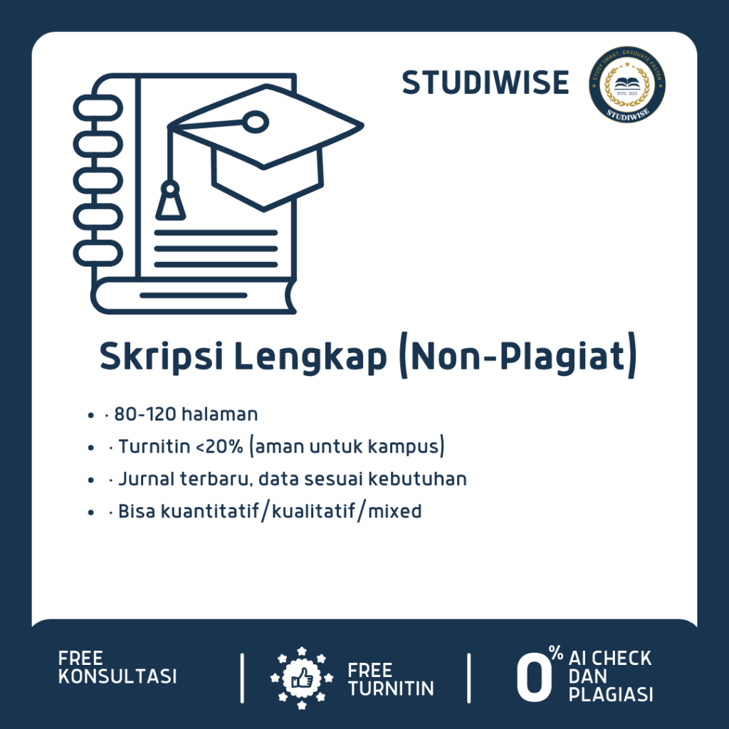 Paket skripsi lengkap non plagiat