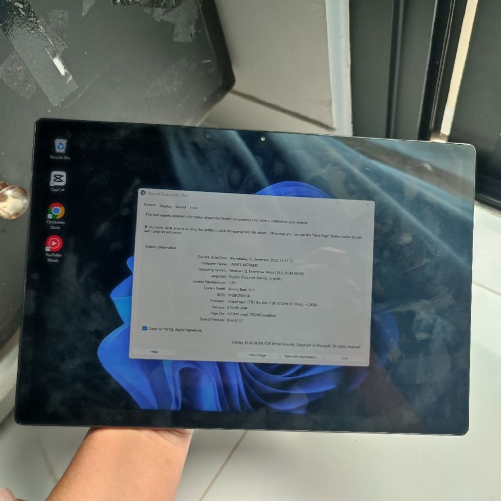 Xiaomi Book S 12.4 / Tab Windows Xiaomi (Limited)