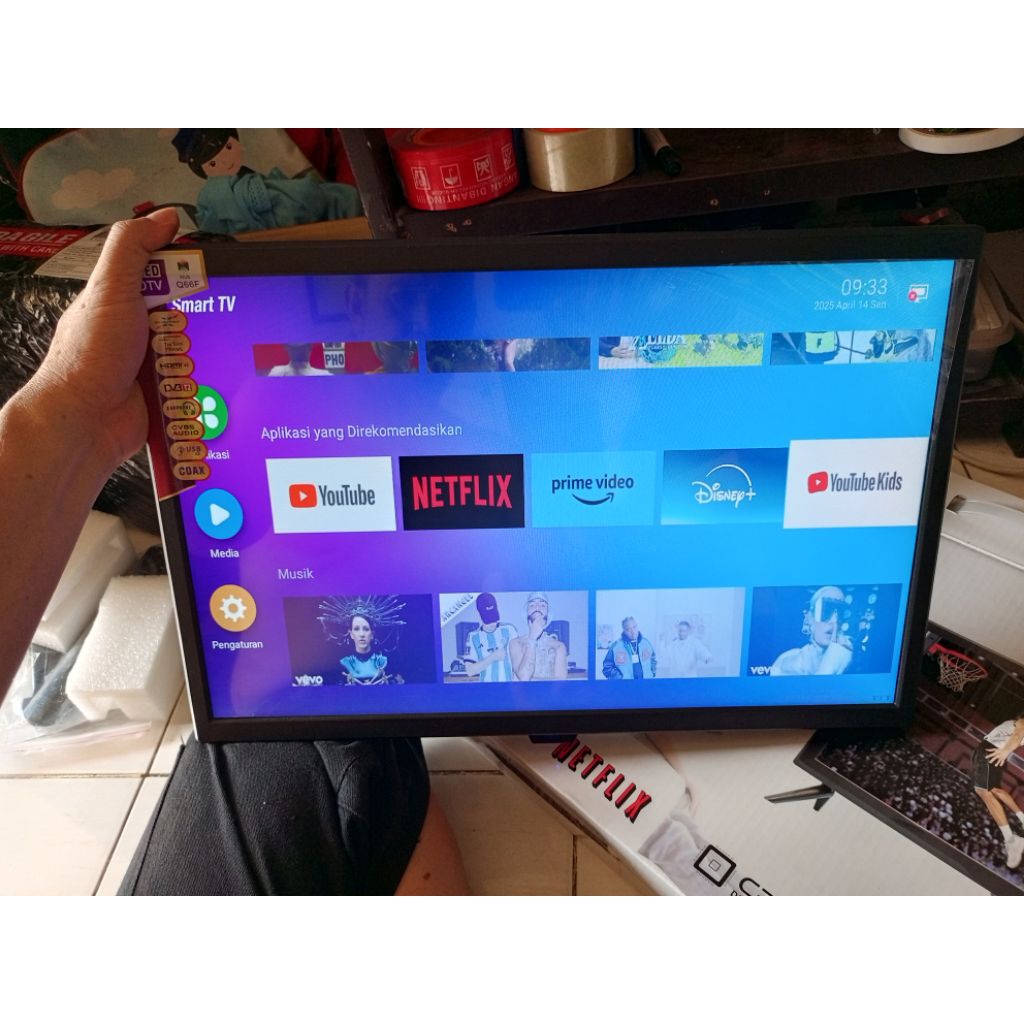 PROMO SMART TV ANDROID 24 INCH, BISA UNTUK NONTON YOUTUBE,NETFLIX, DLL