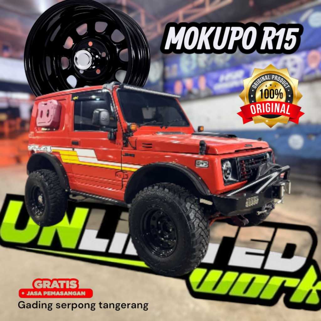 Velg Mobil Besi Offroad Daytona R15 HSR MOKUPO hilux Rush Terios Innova Pcd 5X114