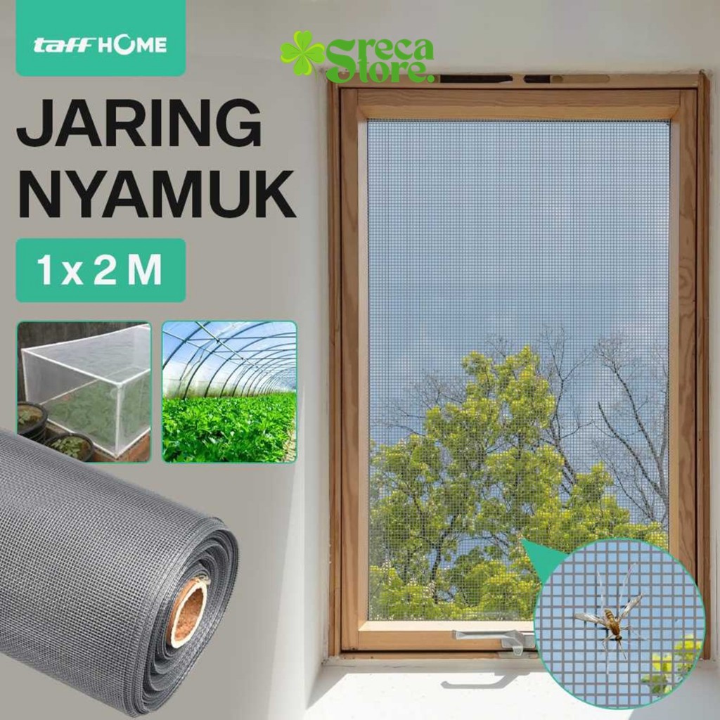 Kelambu Kasa Jaring Anti Nyamuk Serangga Jendela Pintu Kamar Ventilasi Mosquito Net PP Nano
