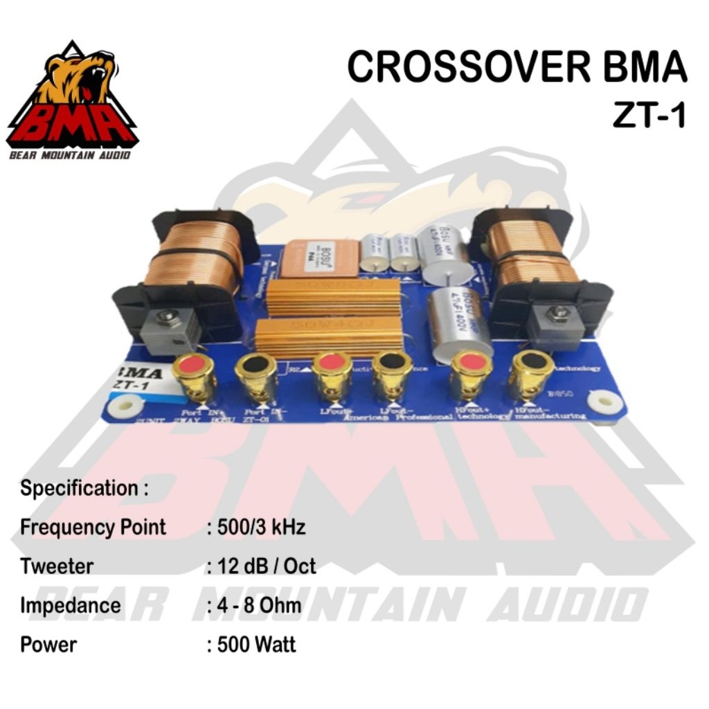CROSSOVER PASIF 2 WAY BMA ZT-1 ORIGINAL