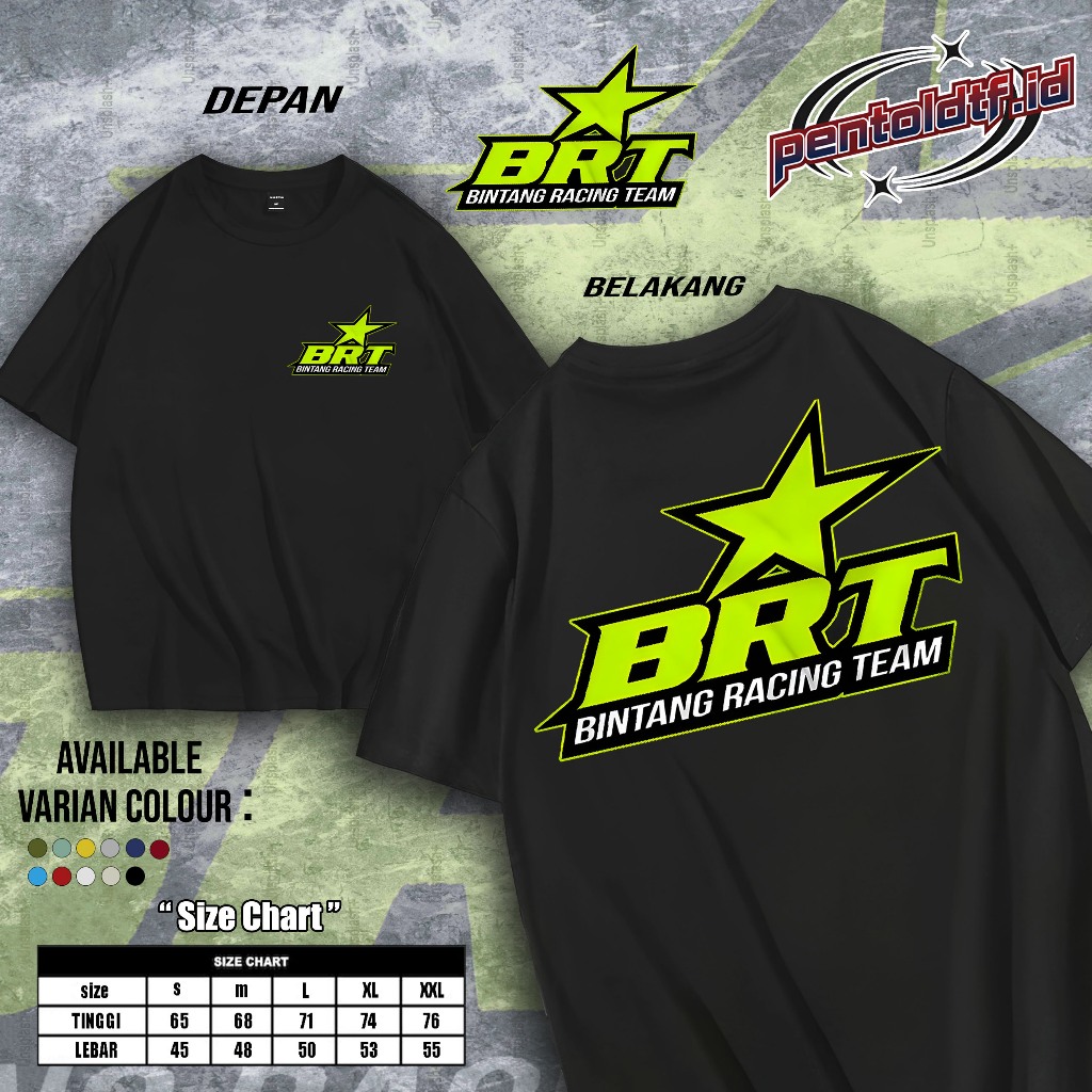 PENTOLDTF - KAOS BINTANG RACING TEAM - KAOS BINTANG RACING TEAM FASHION PRIA DAN WANITA - PILIHAN TE