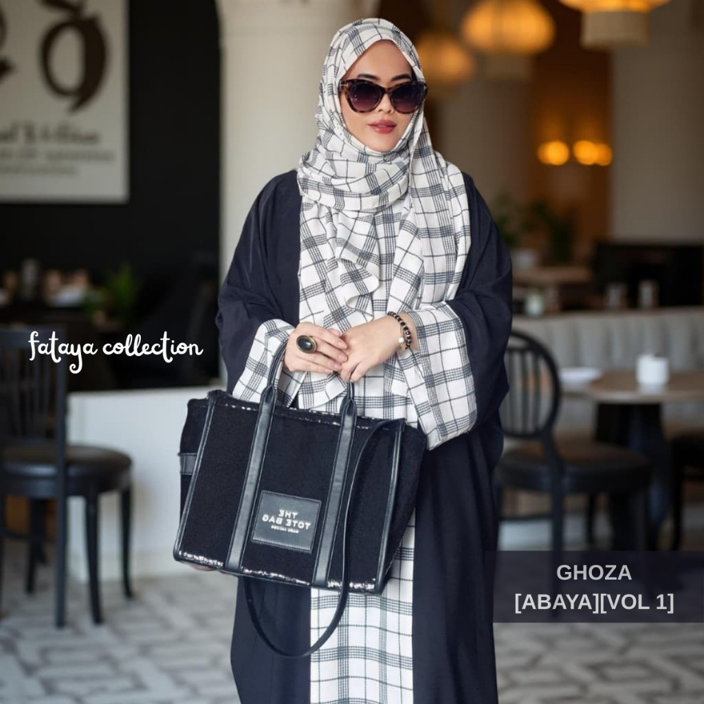 Fataya Collection GHOZZA Abaya Farasha - Kain Silk