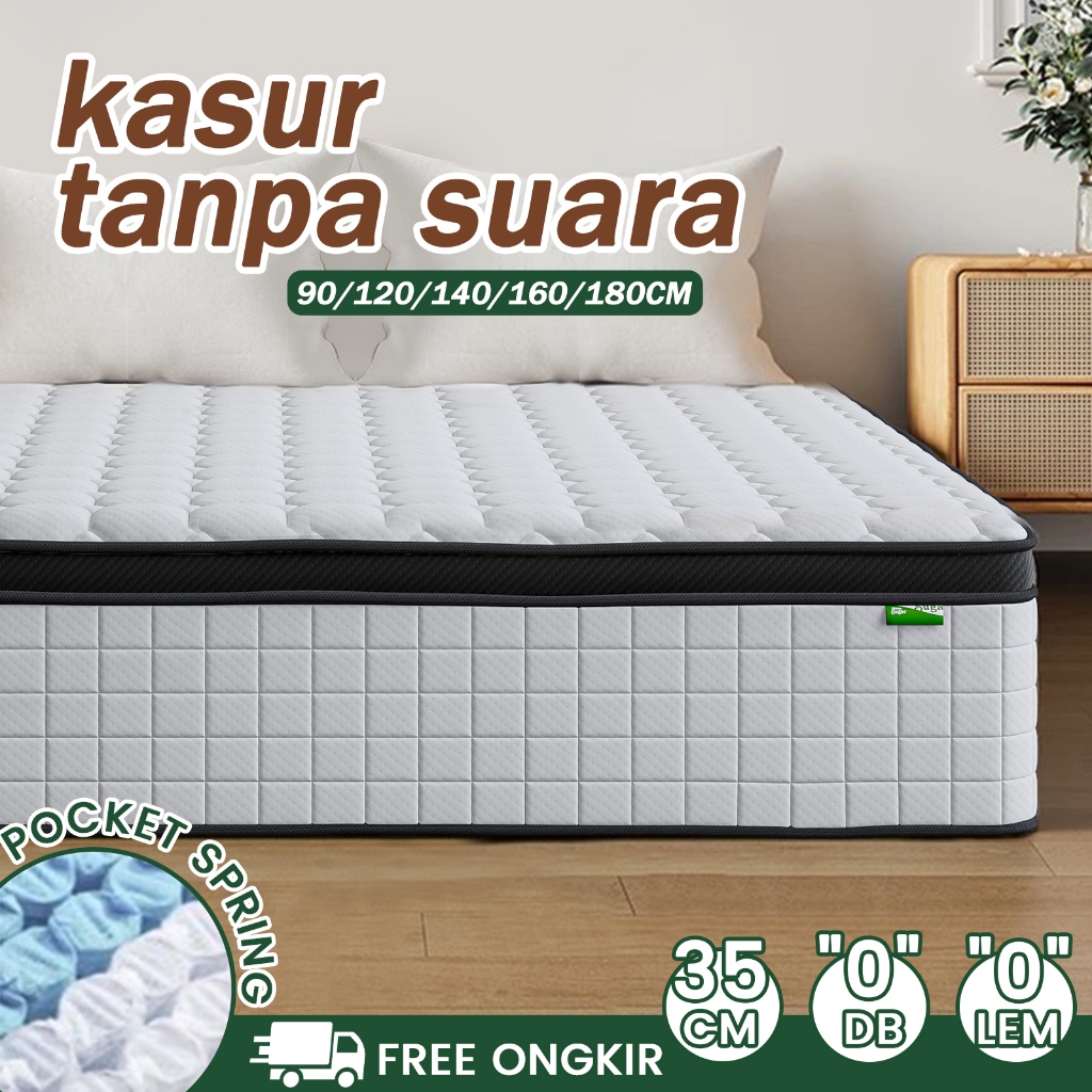 [COD] NusaHome Pengiriman 48 jam [PROMO]Kasur Spring Bed |GRATIS Bantal|Ukuran Kasur 90x200, 100x200