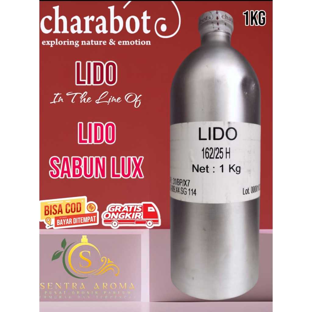 LIDO ~Lido Lux~ BY CHARABOT BIBIT PARFUM MURNI KEMASAN SEGEL KALENG 1 KG (ORIGINAL)