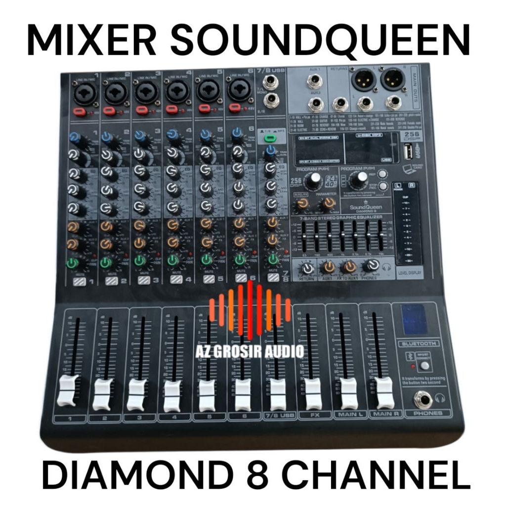 Mixer Soundqueen Diamond 8 Chanel mixer soundqueen 8 chanel