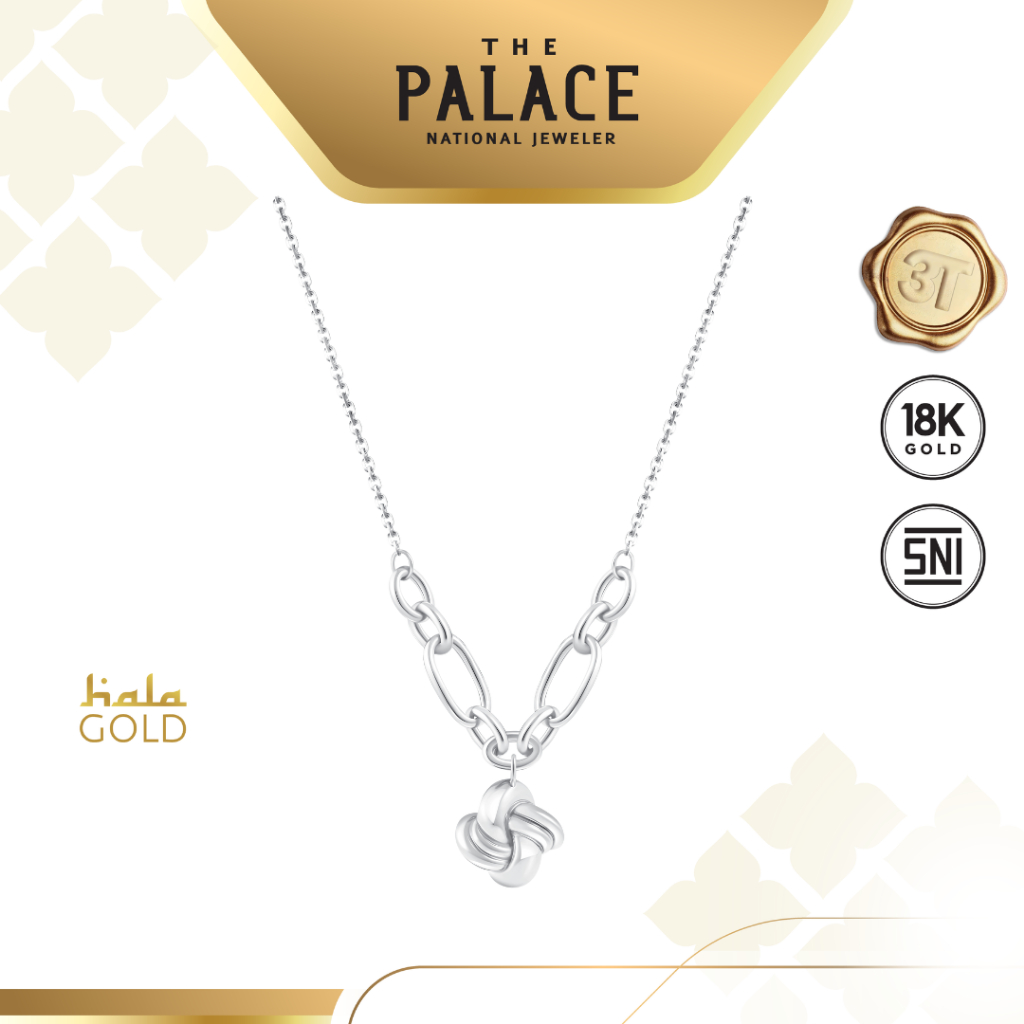 Hala Gold Fyra White Necklace / Kalung wanita
