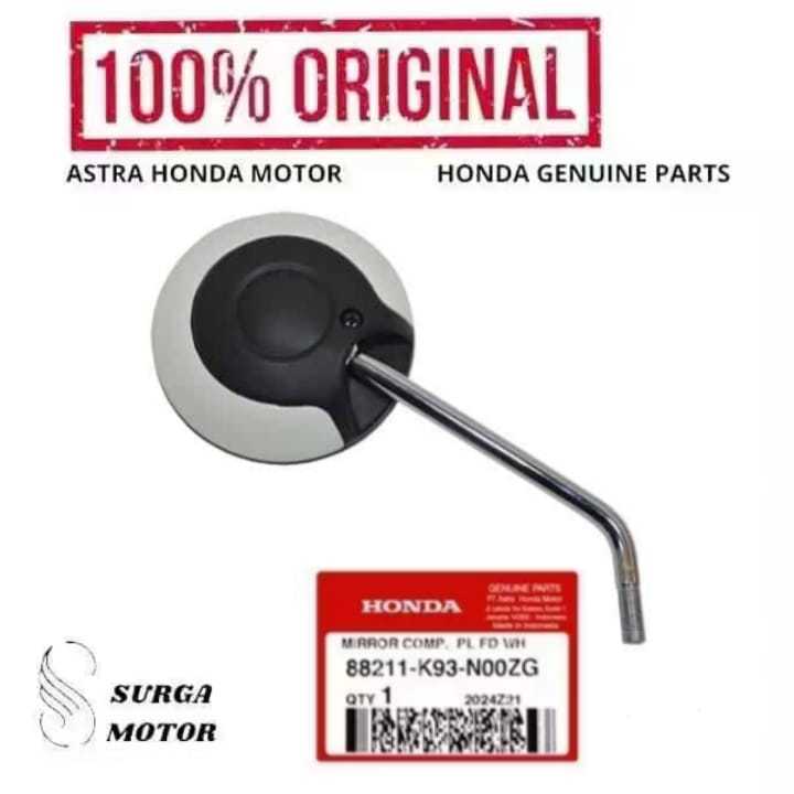 Kaca Sepion Spion Putih Ban Donat Bulat Motor Honda Scoopy eSP K93 K93H 88211k93N00ZG 88211-k93-N00Z