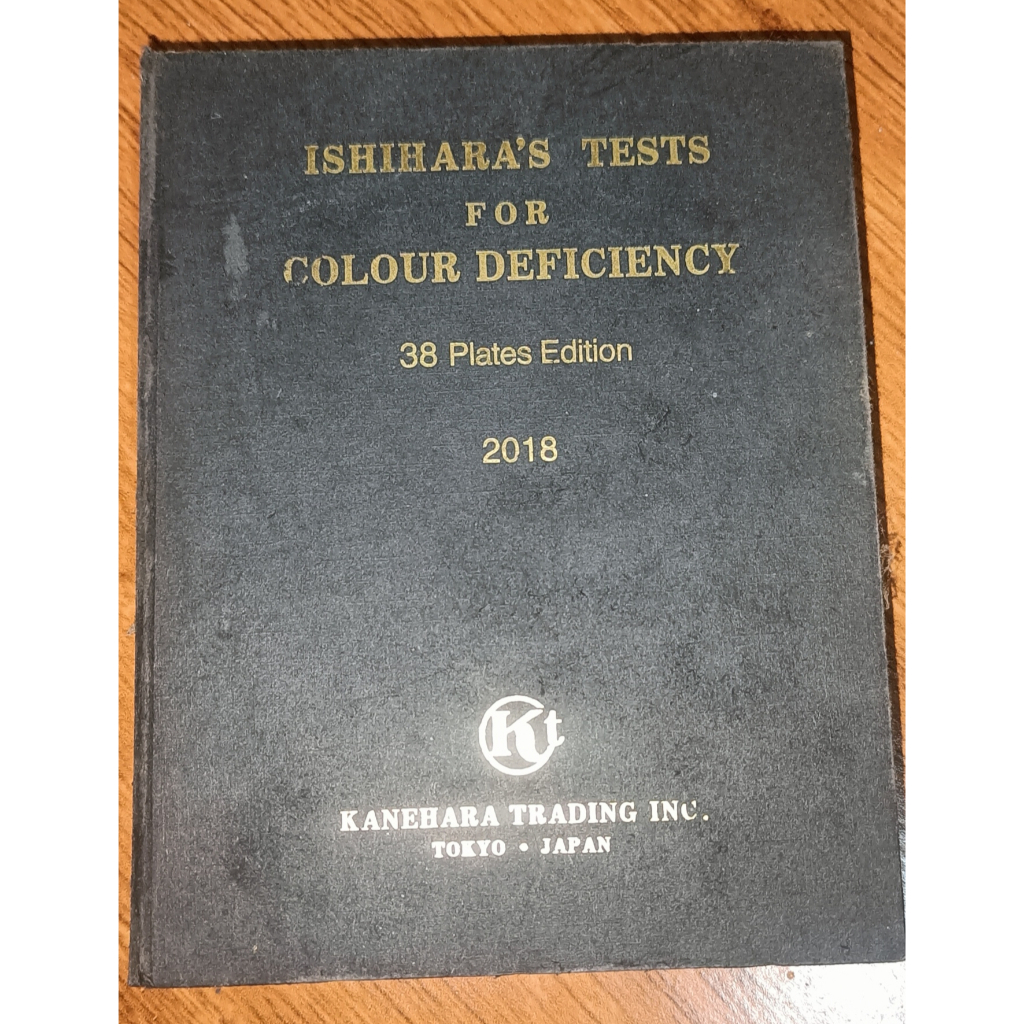 Buku Buta Warna Ishihara 38 Plate Asli Original 100% (Second)
