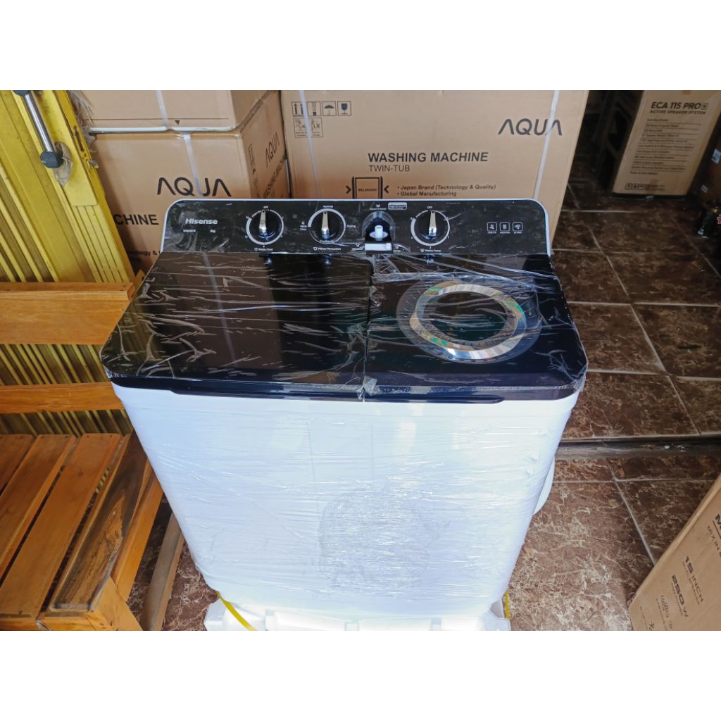 mesin cuci 2 tabung  Hisense 8kg /mesin cuci Hisense 8kg WS80k10
