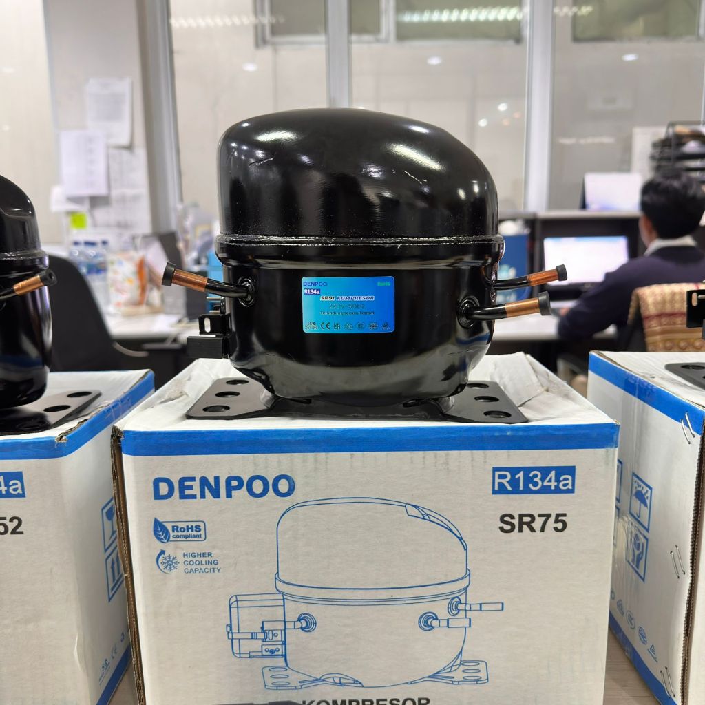 Kompresor kulkas Frezeer compressor showcase Freezer 1 pintu SR75 1/5 PK/HP