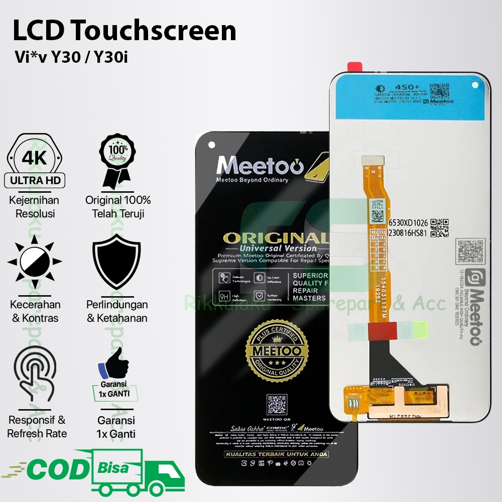 LCD Touchscreen Vivo Y30 / Y30i Original 100% Fullset