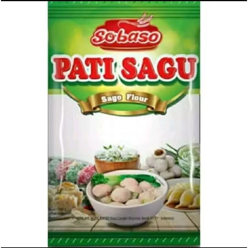 Pati Sagu Sobaso 500gram/Tepung Sagu Aren merk Sobaso