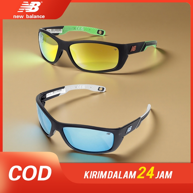 New Balance Kacamata Olahraga Polarized UV400 Pria Wanita Anti Silau HD Mengemudi/Bersepeda 870-093