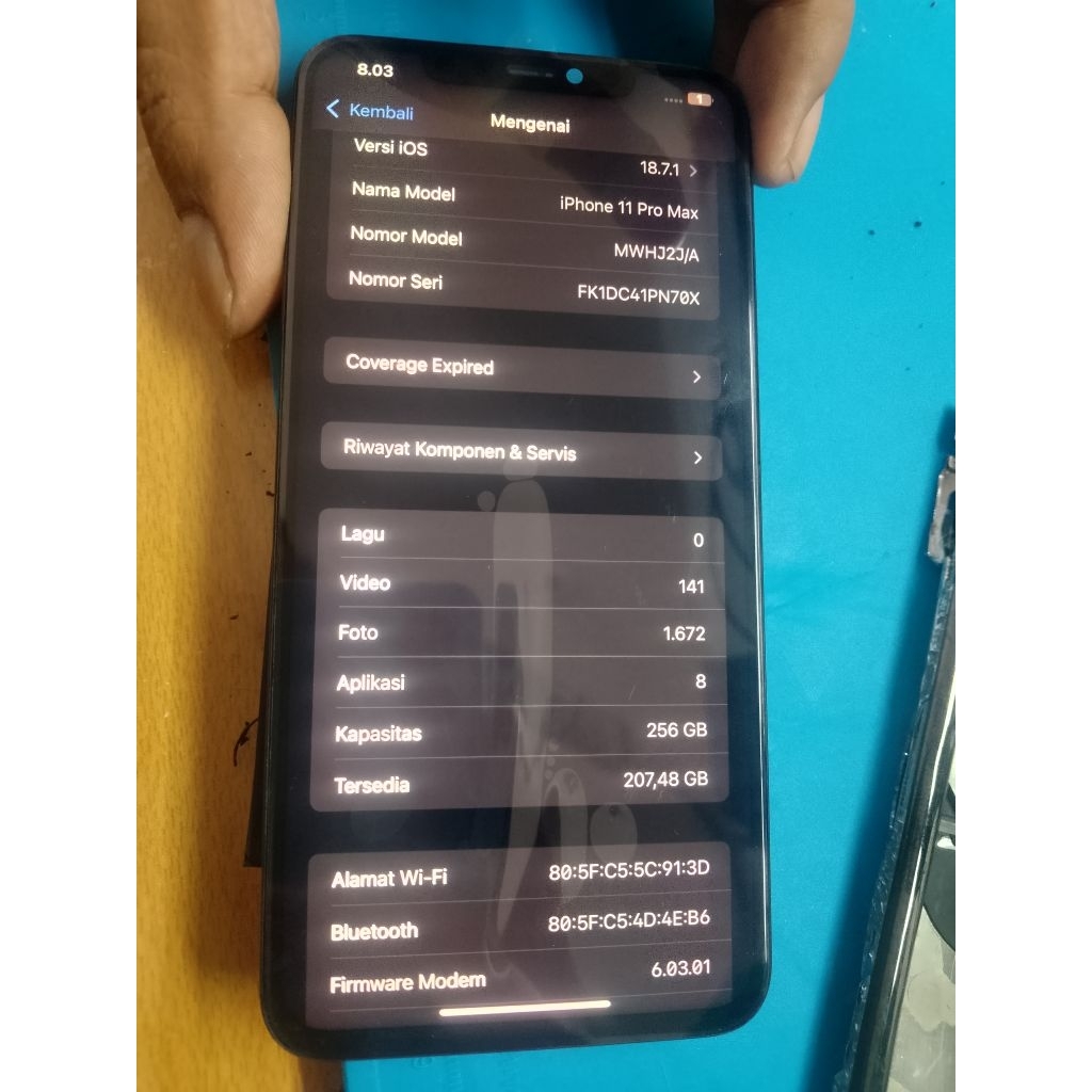 MESIN ONLY IPHONE 11 PRO MAX 256GB