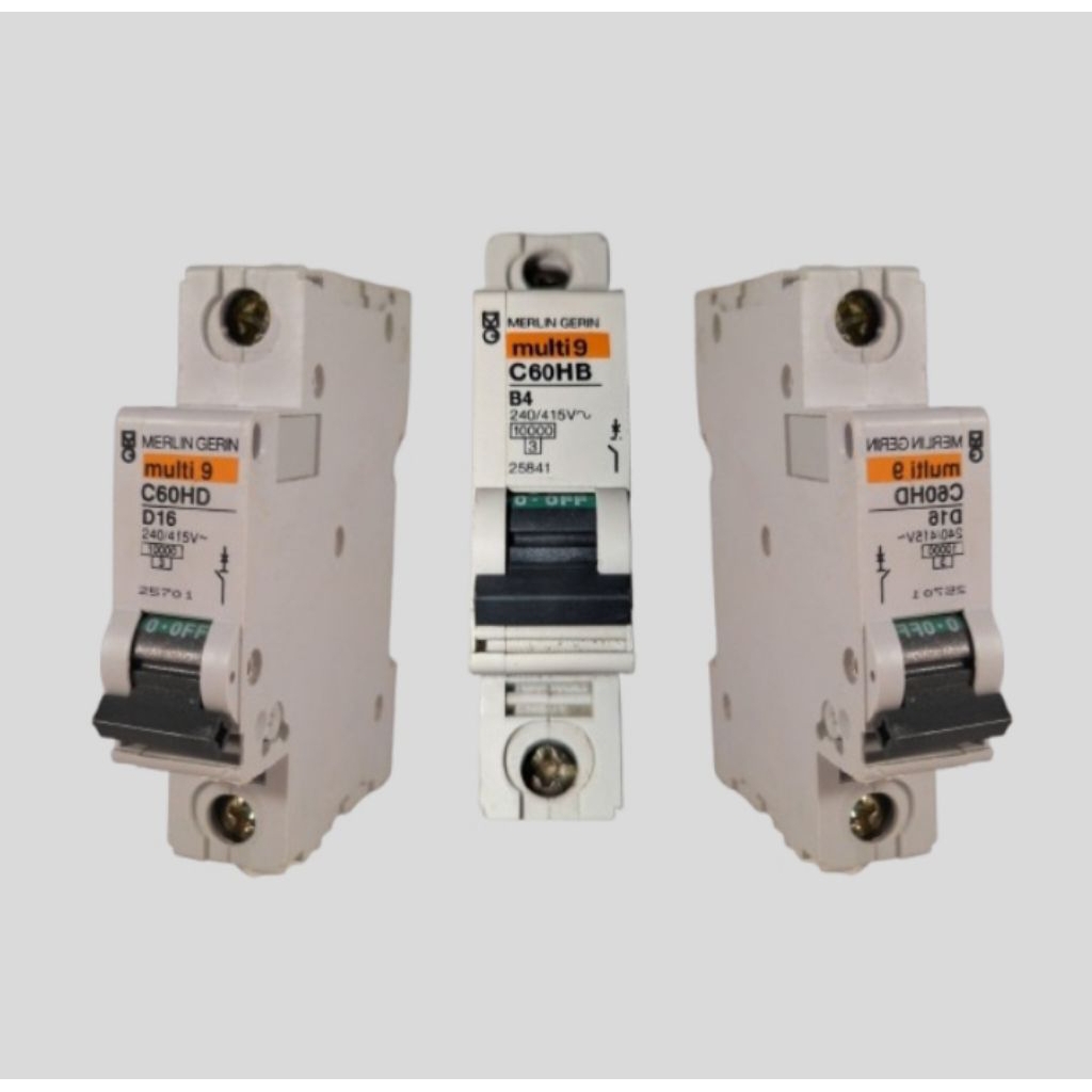 MCB 1 phase Merlin gerin multi9 NC45a 10A 16A