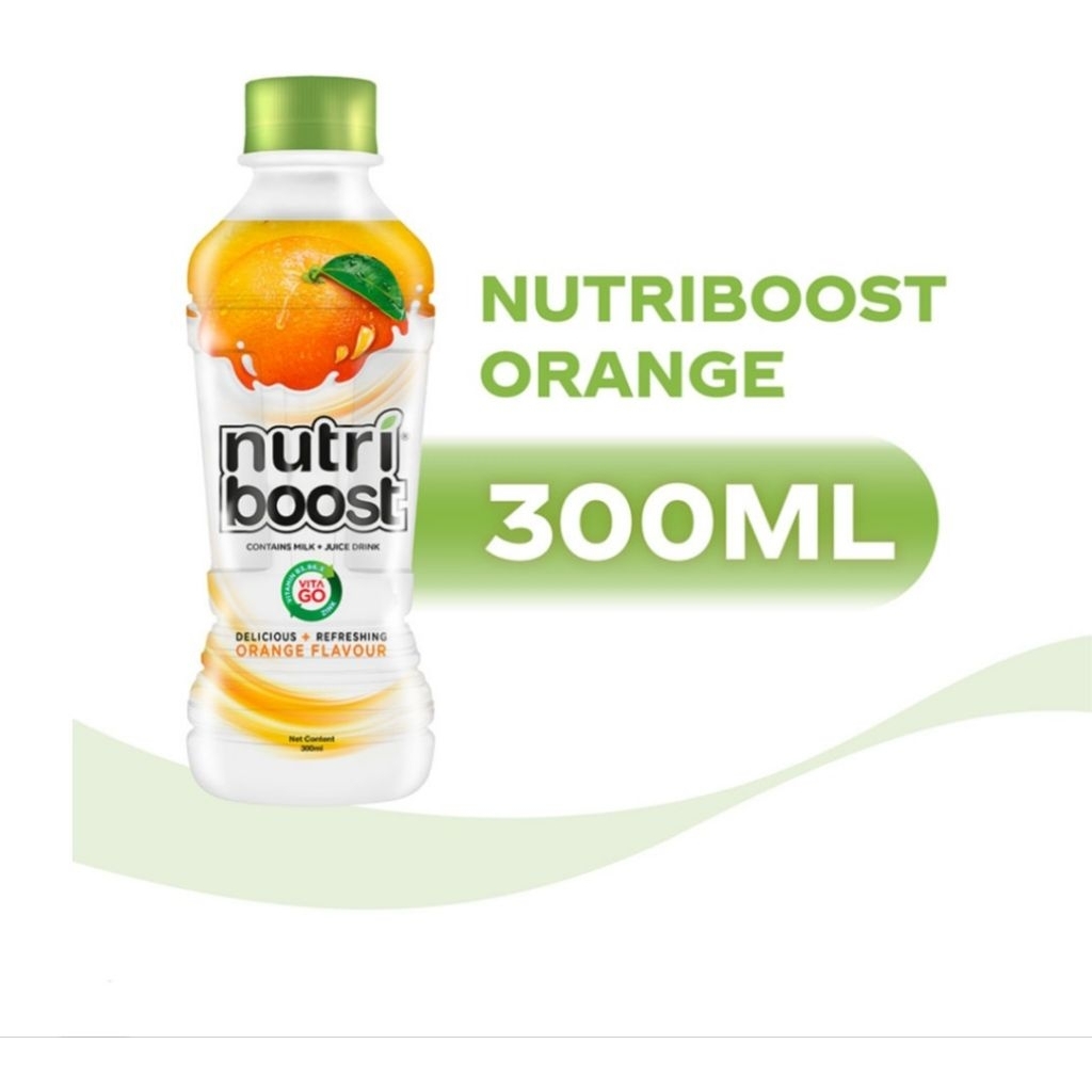 NUTRIBOOST Minuman Strawberrt Orange 300ml minuman botol