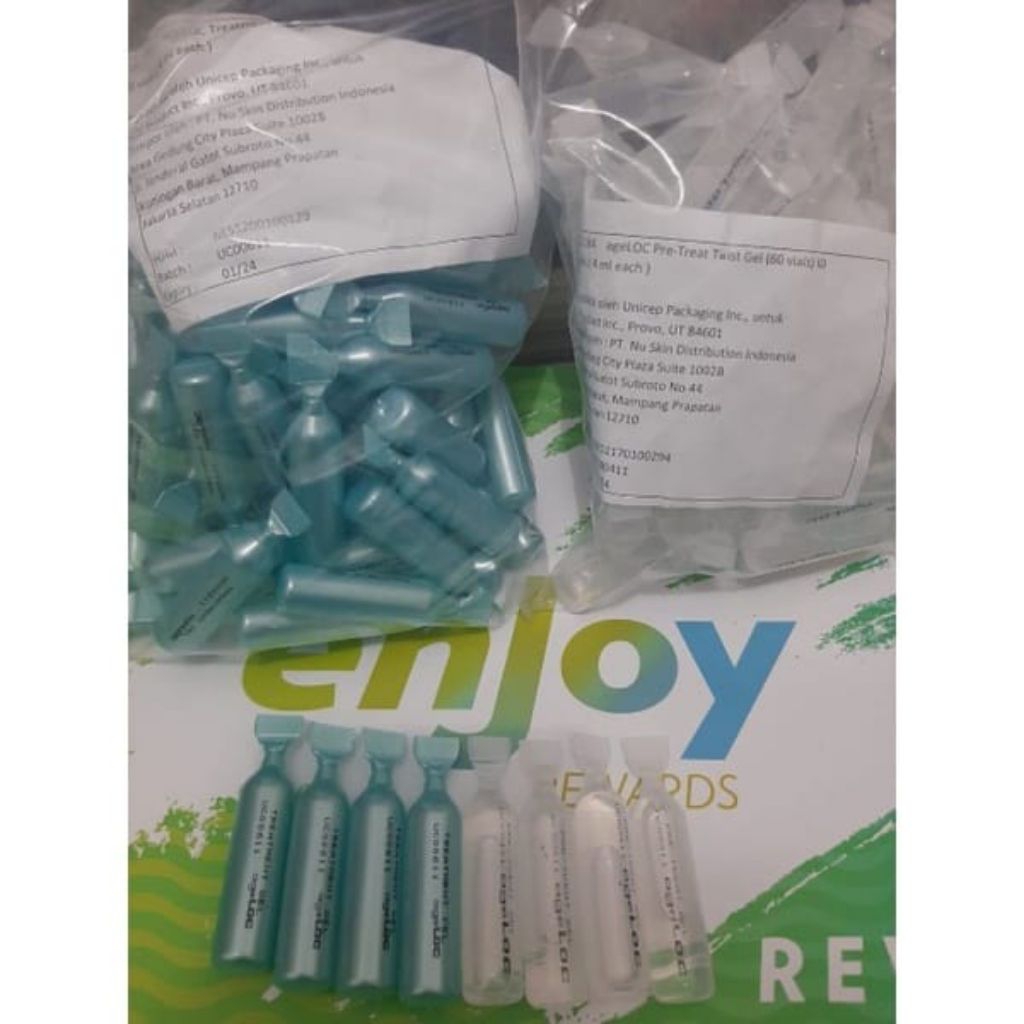 facial gel spa 10 pasang - galvanic serum