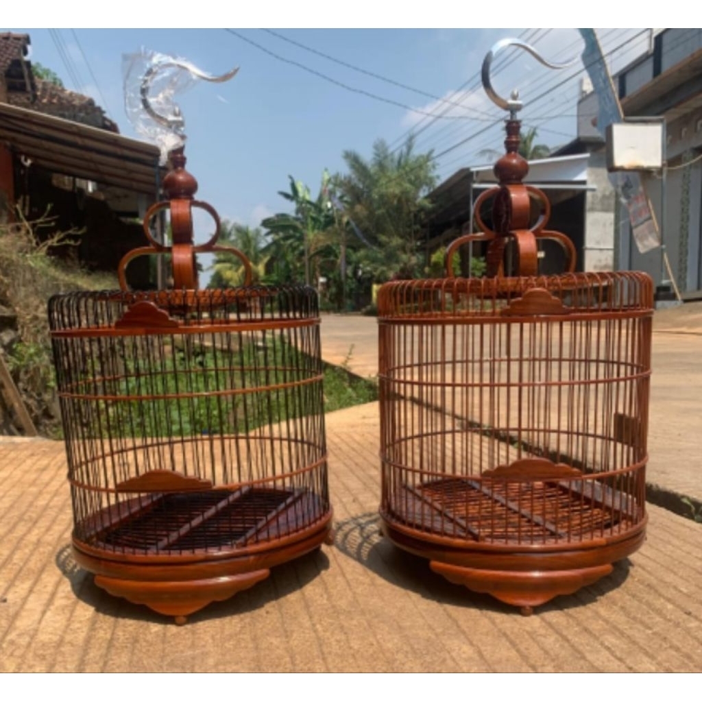 SANGKAR WAMBI BAHAN KAYU JATI