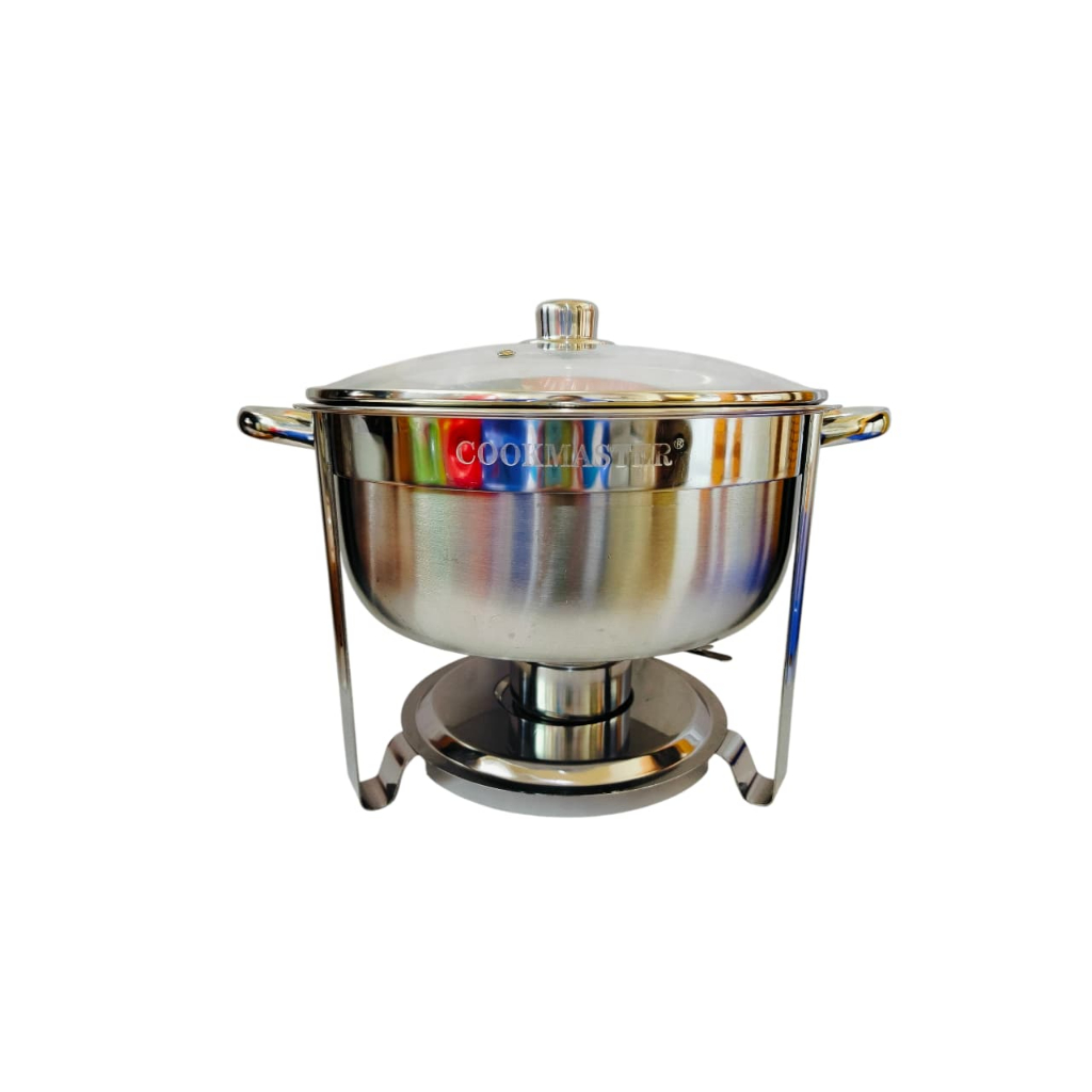 Prasmanan Stainless Round Chafing Dish Glass Cover 7.5 L (BMA CMFS6378) Cookmaster