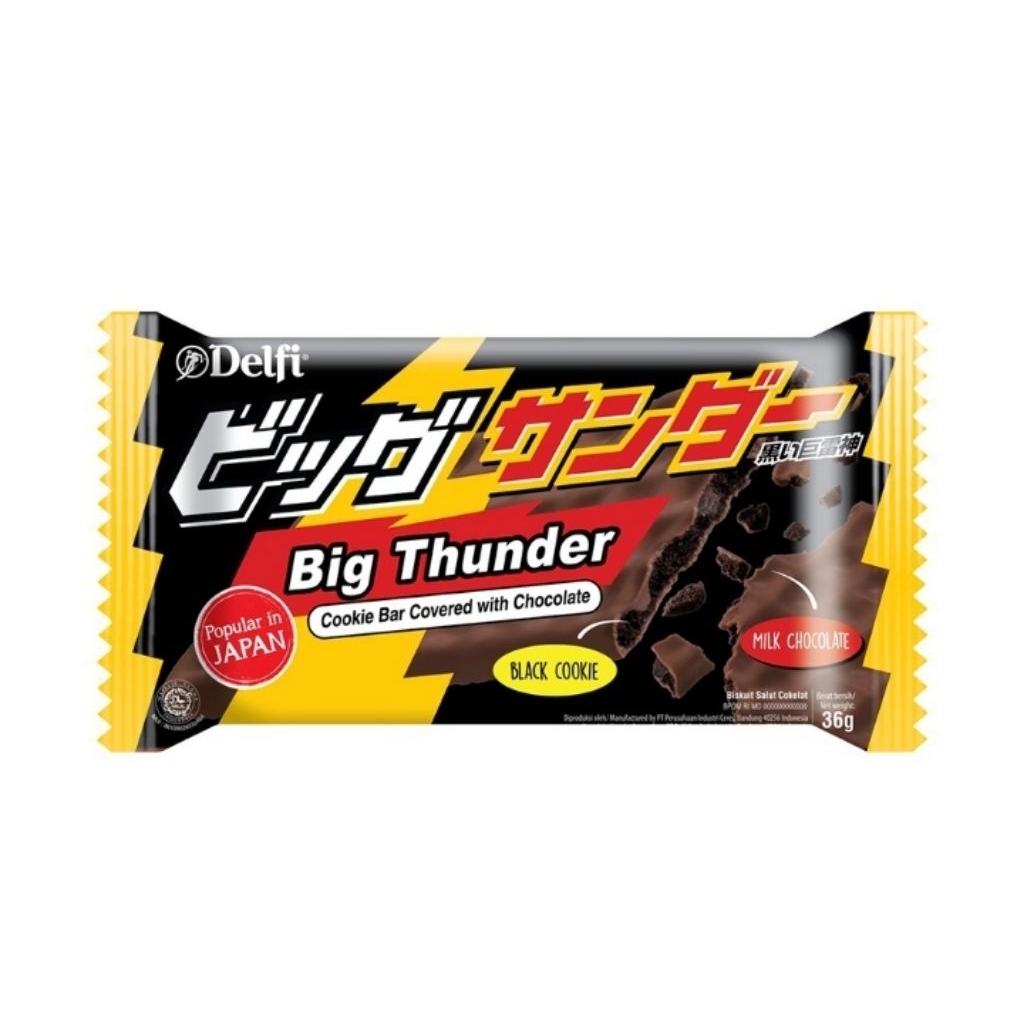 Delfi Big Thunder Cookie Bar Chocolate 36 g