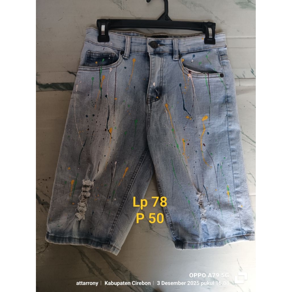 celana pendek size 29