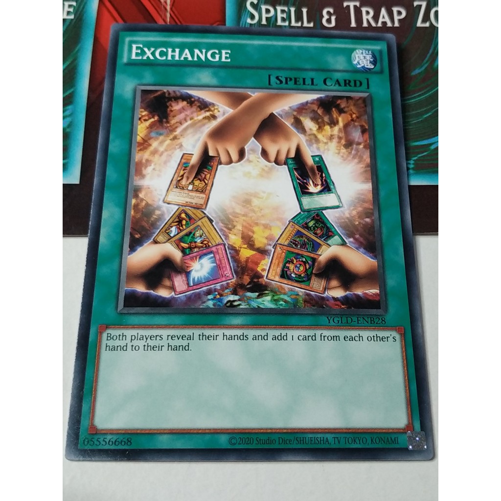 Exchange - YGLD-ENB28 - Common - Spell Card - YuGiOh Trading Card Game ORIGINAL