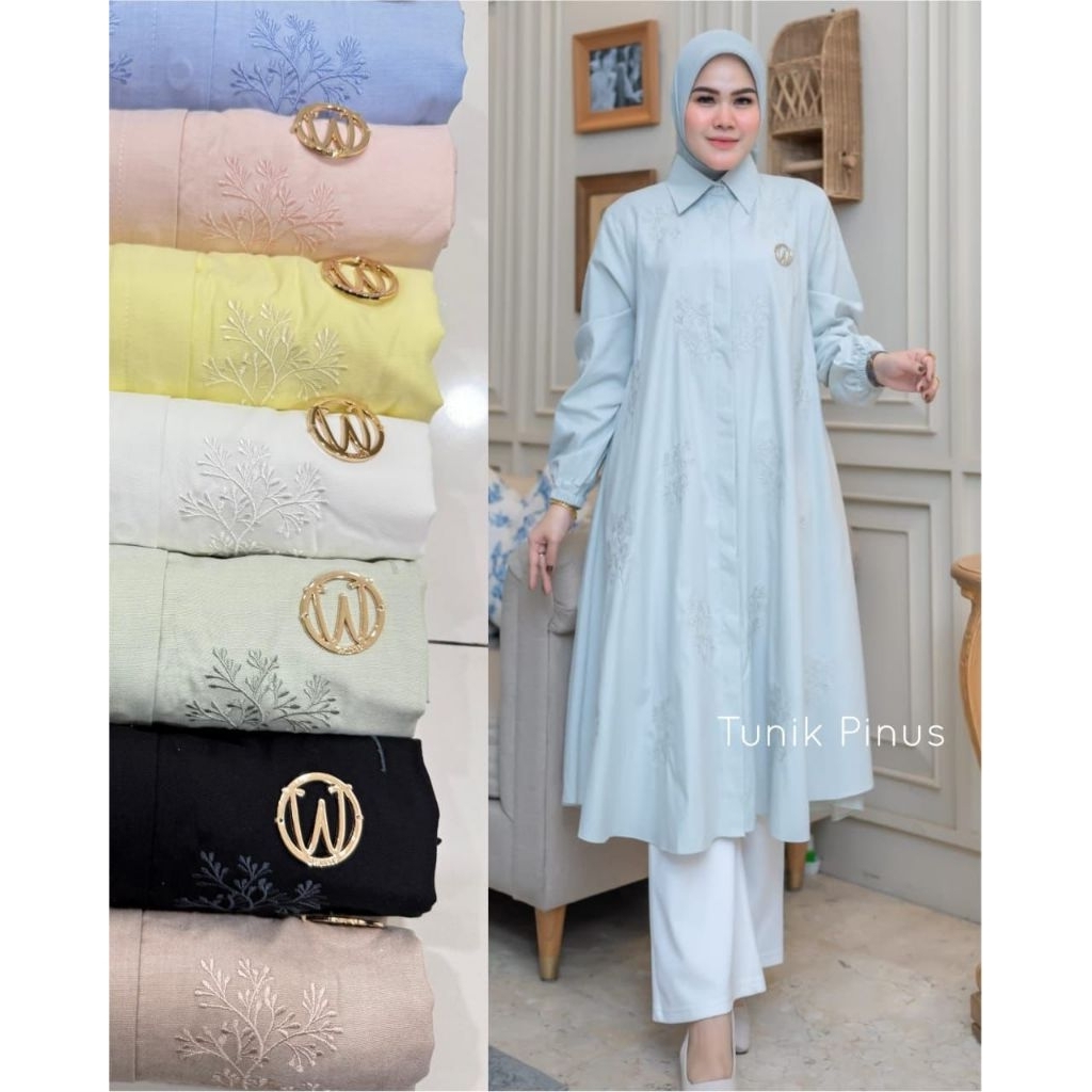 TOP TUNIK PINUS WINODY//PAKAIN TUNIK WANITA KEKINIAN//TUNIK WINODY TERBARU//LD 120//PB90cm +/-