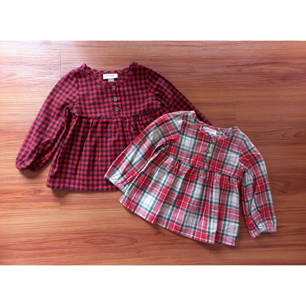 Blouse Anak 1-4thn Kotak-kotak CNJ