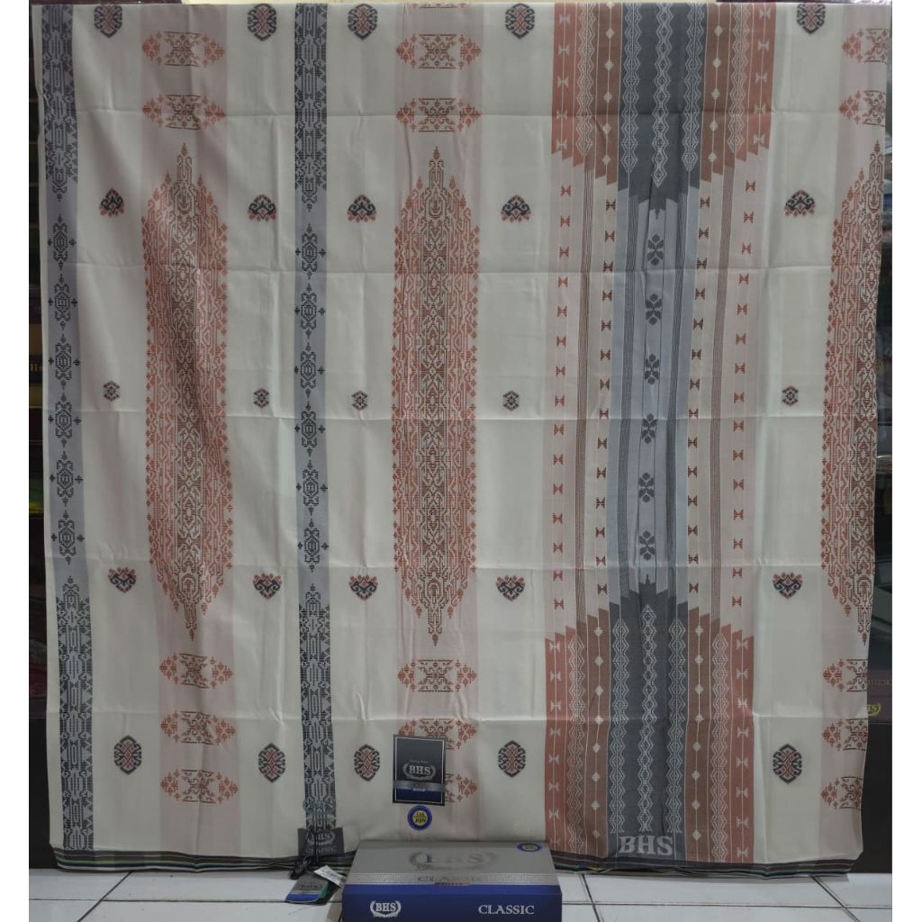 Sarung BHS Classic JACQUARD Motif JGF JGL JGN JGB JGA JGE JGM JSK Mix Silver