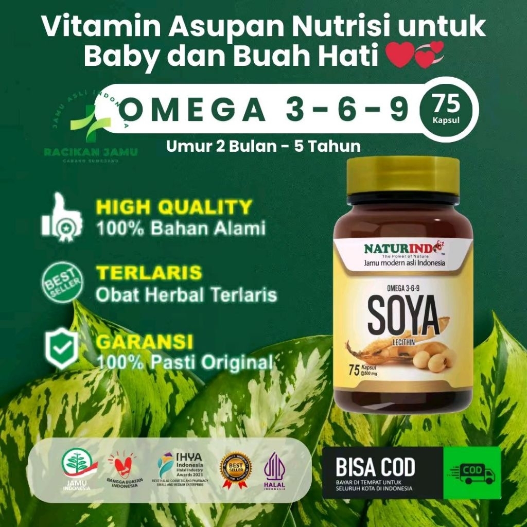 Vitamin Imunitas Anak dan Dewasa Meningkatkan Kekebalan Imun Omega 3-6-9 Naturindo Original