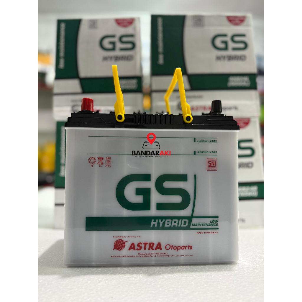 AKI GS  NS60 = 45 AMPER (R / L /LS)  JAMINAN 100% ORIGINAL GS ASTRA