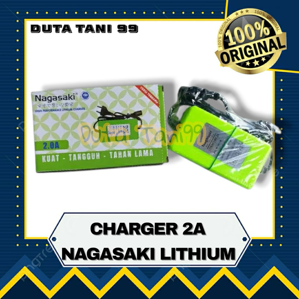 Cas sprayer NAGASAKI charger Lithium sprayer elektrik 2A cas aki