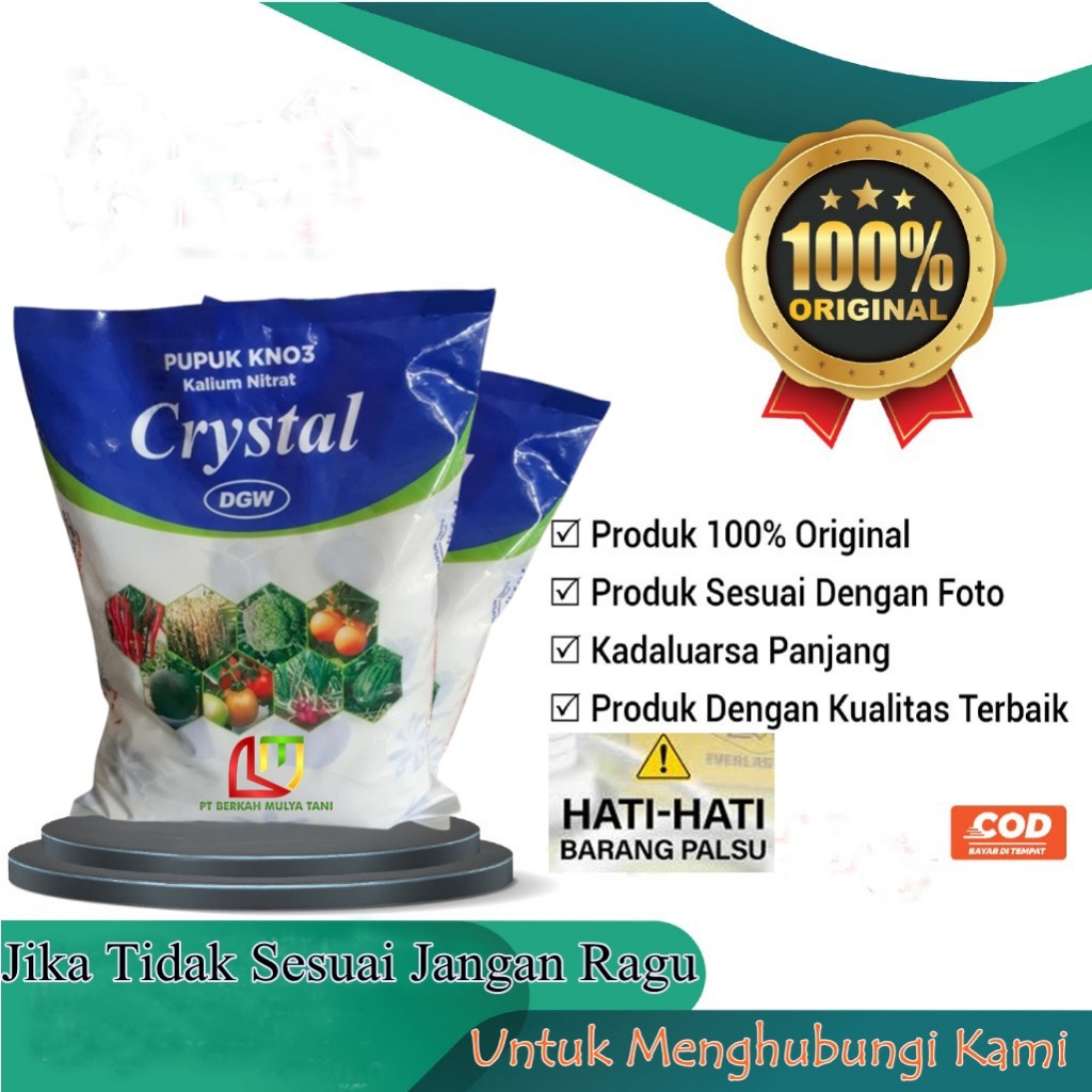 PUPUK KNO3 PUTIH DGW 2KG KALIUM NITRAT CRYSTAL