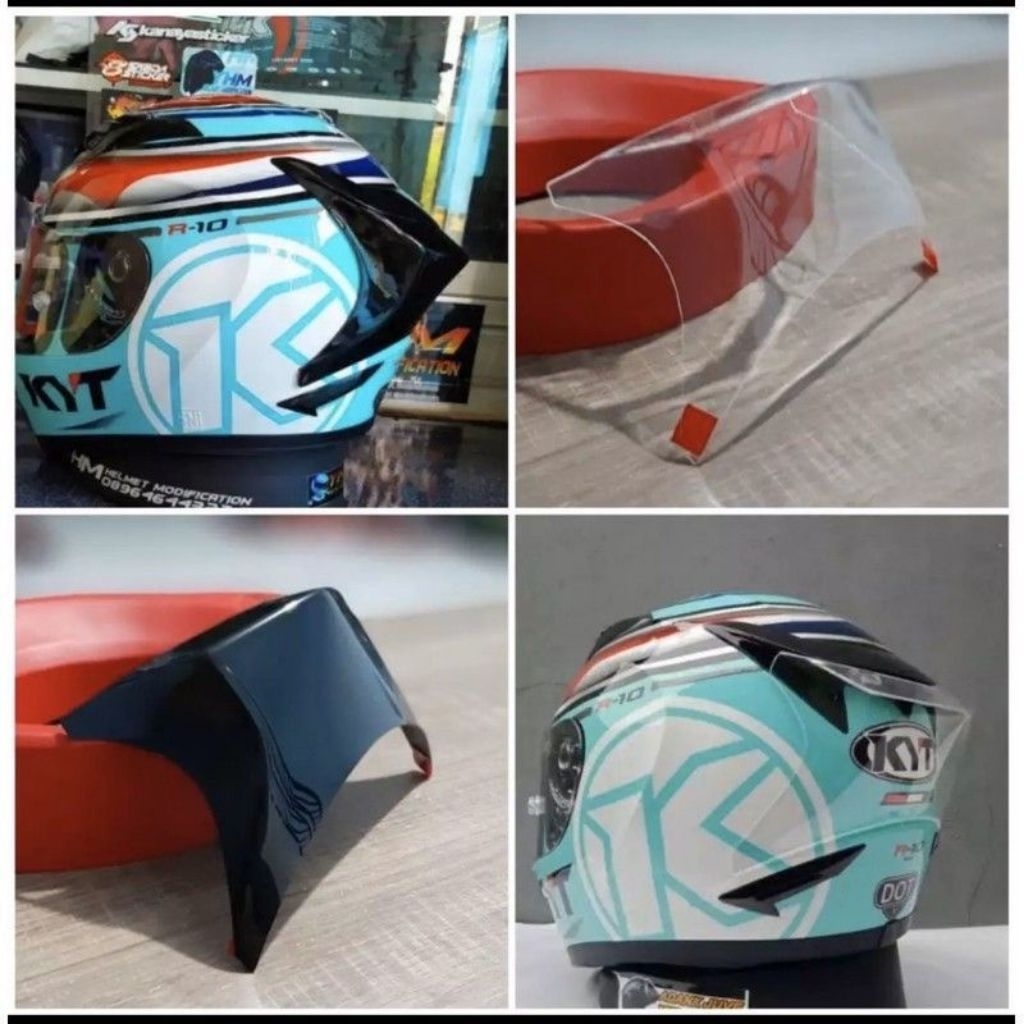 {COD} Spoiler 3D KYT R10 | SPOILER 3D KYT | Spoiler KYT R10 Hitam bening