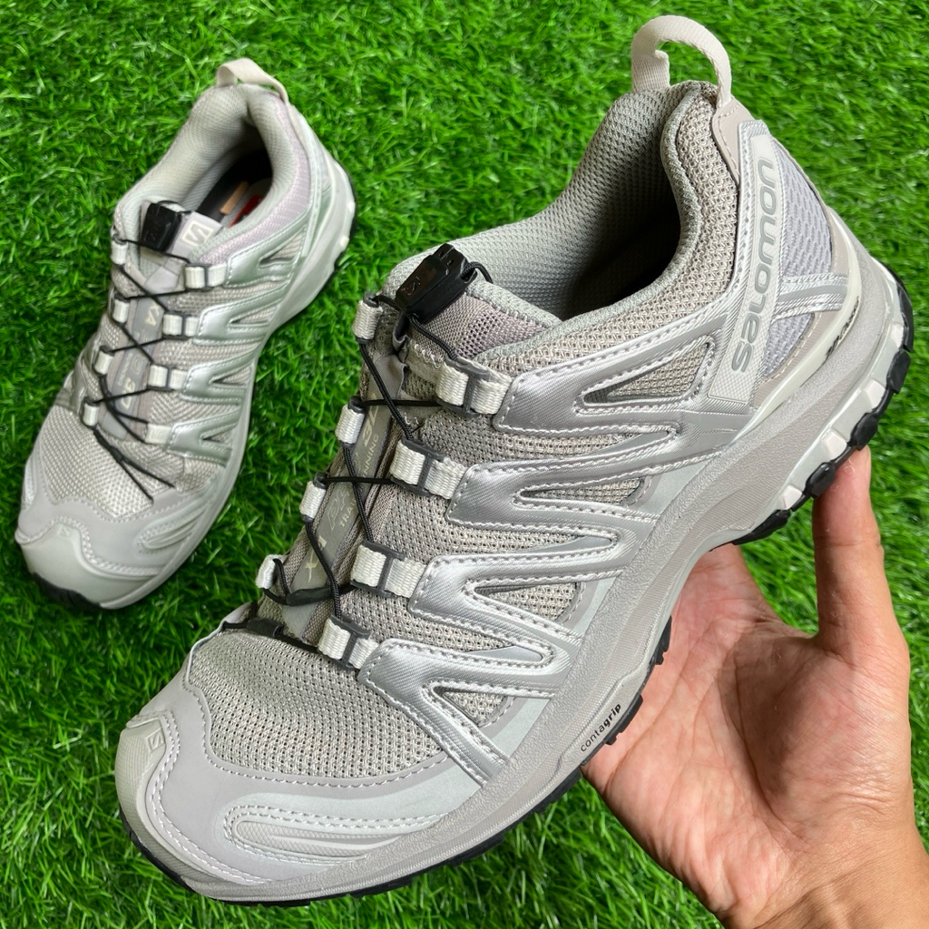 SALOMON XA Pro 3D Grey Silver Trailrun shoes size 38