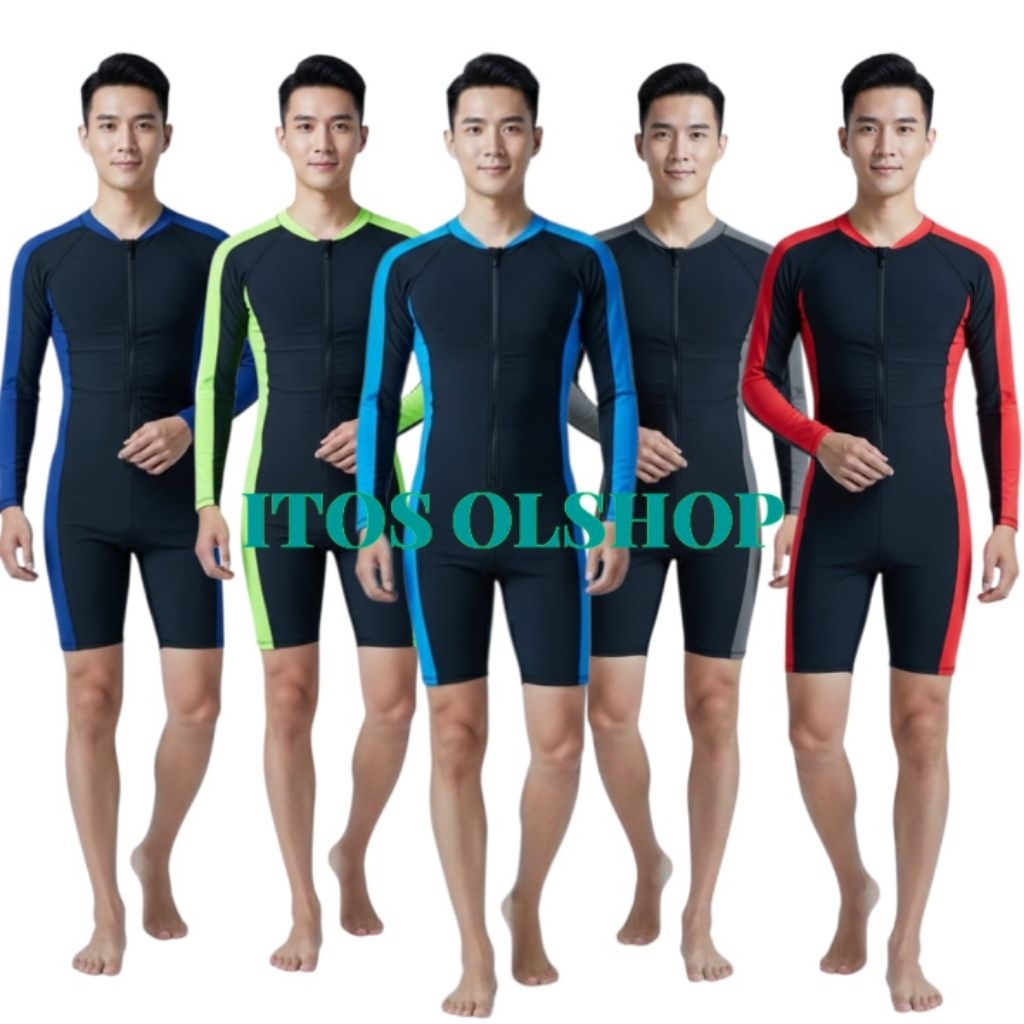 Baju Renang Diving Lengan Panjang Remaja Dewasa