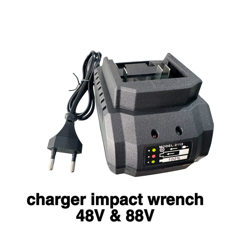 Charger cordless impact wrench 48V 88V charger baterei impak charger batre bor 48 V