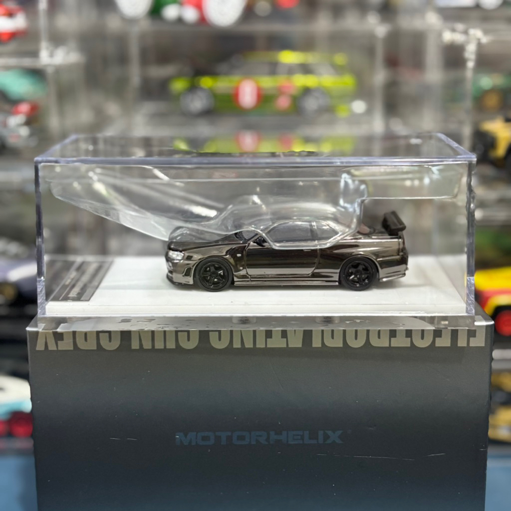 Motor Helix - Nissan Skyline GT-R (R34) Nismo  Customized Electroplating Gun Grey - HEC [Unsealed]