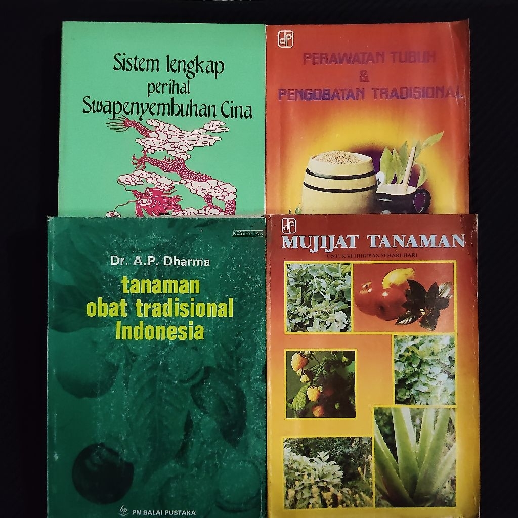 Buku Original •  Pengobatan Tradisional Ala China / Mujijat Tanaman / Tanaman Obat Tradisional / Pen