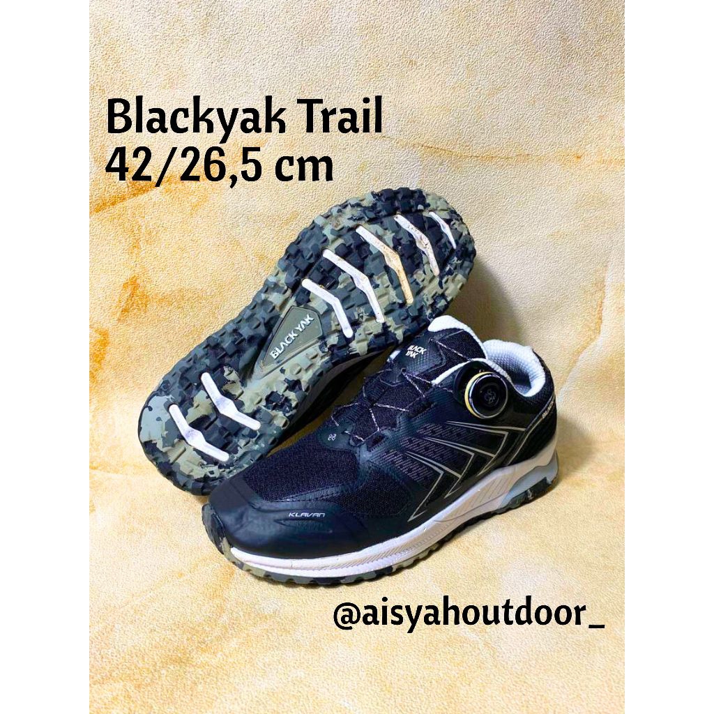 BlackYak Trail 42/26,5 Cm Sepatu oUtdoor gunung Hiking Trailrun Sport