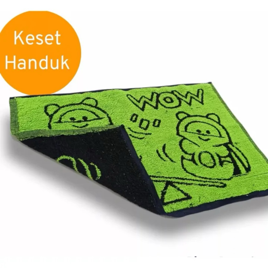 Keset Kaki Kain Handuk Stela Motif Random Warna | Keset Kaki Handuk Stela | Keset Kamar Mandi Kain H