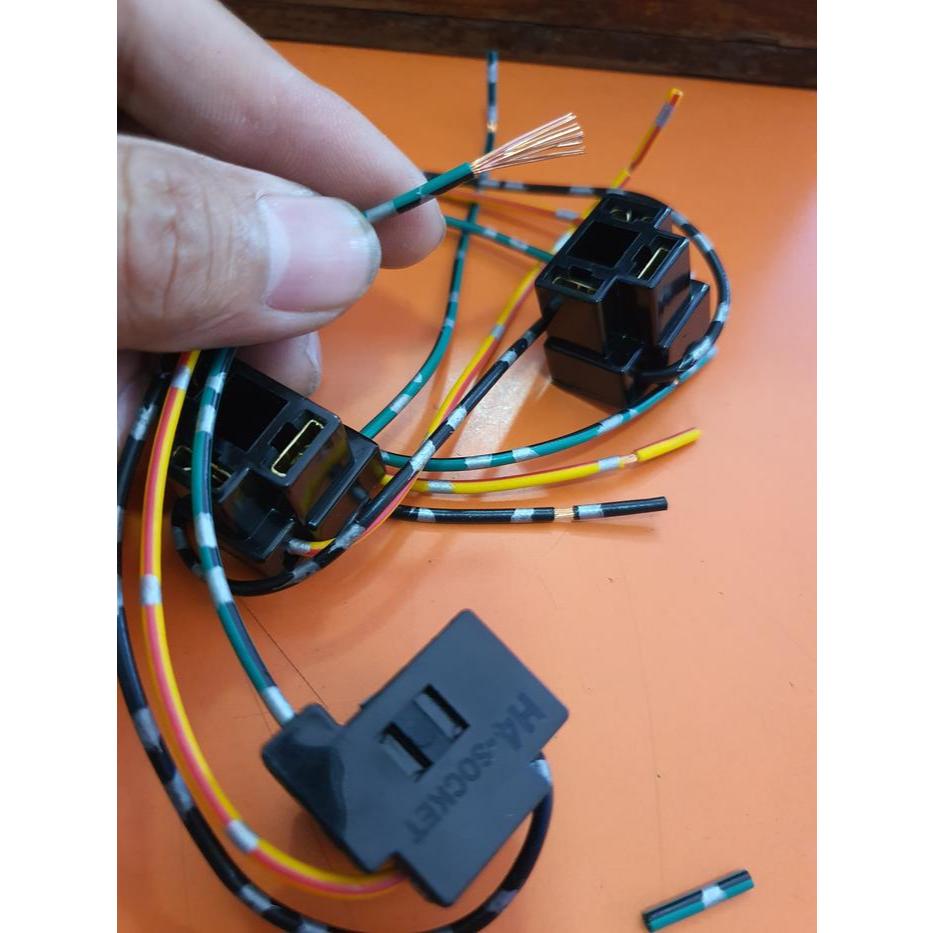 soket lampu H4 motor dan mobil original 1pc