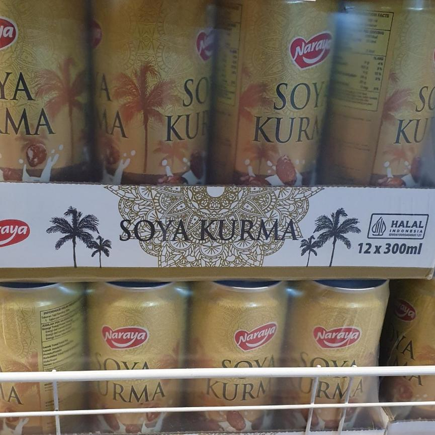 Naraya Soya Kurma Per Dus (12Pcs) Minuman Kaleng 300ml