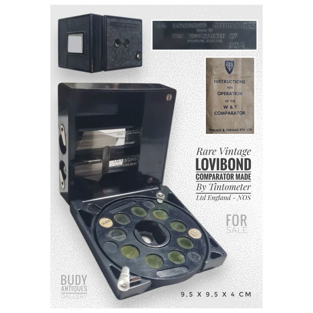 NOS - Rare Vintage 1940`s Lovibond Comparator Made By Tintometer Ltd England - Display Only