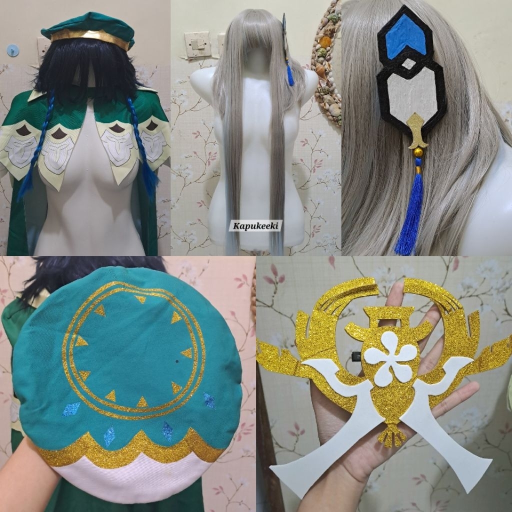 [WTS Berbagai Wig & ACC Cosplay] Wig Guizhong Manmei + Jepit acc rambut, wig venti freebrand, acc to