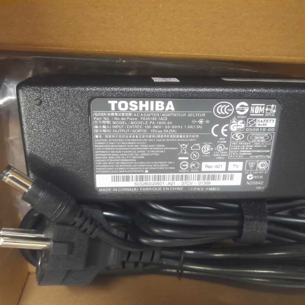 Toshiba Charger Dynabook 15A 5A Adaptor Toshiba Dynabook