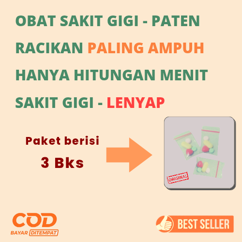 Obat Sakit Gigi dan Gusi Bengkak - Racikan 3 Bks